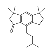 3,5,6,7-Tetrahydro-3,3,5,5-tetramethyl-8-(3-methylbutyl)-s-indacen-1(2H)-one Structure