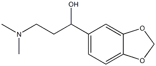 α-[2-(Dimethylamino)ethyl]-1,3-benzodioxole-5-methanol Structure