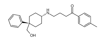 4-(4-Hydroxymethyl-4-phenyl-cyclohexylamino)-1-p-tolyl-butan-1-one结构式