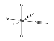cis-[ReBr4(acetonitrile)2] Structure