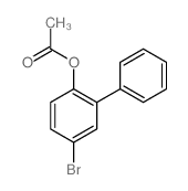 (4-bromo-2-phenyl-phenyl) acetate structure