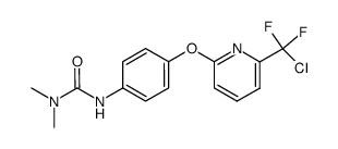 3-{4-[6-(Chloro-difluoro-methyl)-pyridin-2-yloxy]-phenyl}-1,1-dimethyl-urea结构式