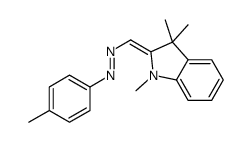 1,3,3-trimethyl-2-[[(p-tolyl)azo]methylene]indoline结构式