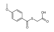 2-(4-methoxybenzoyl)sulfanylacetic acid Structure