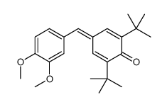 2,6-ditert-butyl-4-[(3,4-dimethoxyphenyl)methylidene]cyclohexa-2,5-dien-1-one Structure