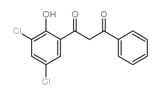 1-(3,5-dichloro-2-hydroxyphenyl)-3-phenylpropane-1,3-dione结构式