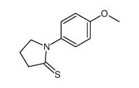 2-Pyrrolidinethione,1-(4-methoxyphenyl)- structure