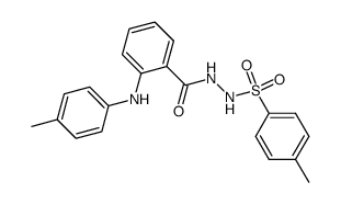 N-(p-tolyl)anthranilic acid p-toluenesulfonylhydrazide Structure