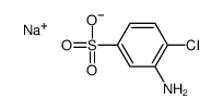 sodium 3-amino-4-chlorobenzenesulphonate结构式