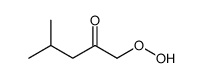 1-hydroperoxy-4-methylpentan-2-one结构式