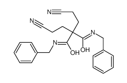 N,N'-dibenzyl-2,2-bis(2-cyanoethyl)propanediamide Structure