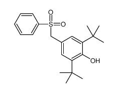 4-(benzenesulfonylmethyl)-2,6-ditert-butylphenol结构式