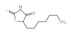 4-Thiazolidinone, 5-heptyl-2-thioxo-结构式