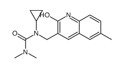 Urea, N-cyclopropyl-N-[(1,2-dihydro-6-methyl-2-oxo-3-quinolinyl)methyl]-N,N-dimethyl- (9CI) structure