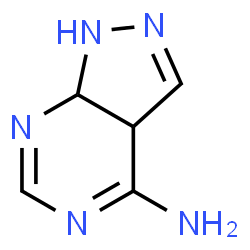 1H-Pyrazolo[3,4-d]pyrimidin-4-amine, 3a,7a-dihydro- (9CI) Structure