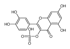Sulfuric acid 3',4',5,7-tetrahydroxyflavone-3-yl ester Structure