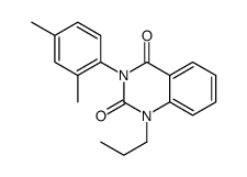 3-(2,4-dimethylphenyl)-1-propylquinazoline-2,4-dione结构式