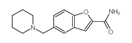 2-Benzofurancarboxamide, 5- (1-piperidinylmethyl)- structure