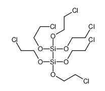 tris(2-chloroethoxy)-[tris(2-chloroethoxy)silyl]silane Structure