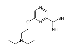 6-[2-(diethylamino)ethoxy]pyrazine-2-carbothioamide结构式