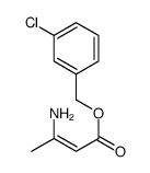 (3-chlorophenyl)methyl 3-aminobut-2-enoate结构式