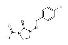 3-(4-chloro-benzylideneamino)-2-oxo-imidazolidine-1-carbonyl chloride Structure