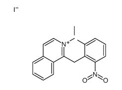 1-[(2-methoxy-6-nitrophenyl)methyl]-2-methylisoquinolin-2-ium,iodide Structure