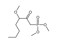 1-dimethoxyphosphoryl-3-methoxyheptan-2-one结构式