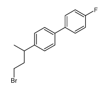 1-(4-bromobutan-2-yl)-4-(4-fluorophenyl)benzene Structure