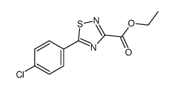 5-(4-氯苯基)-1,2,4-噻二唑-3-羧酸乙酯结构式