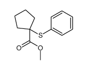 methyl 1-phenylsulfanylcyclopentane-1-carboxylate结构式