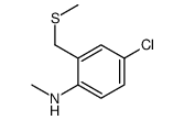 4-chloro-N-methyl-2-(methylsulfanylmethyl)aniline Structure