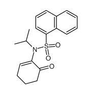 isopropyl, α-naphthalene sulfonamido-2 cyclohexene-2 one Structure