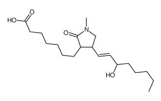 7-[4-(3-hydroxyoct-1-enyl)-1-methyl-2-oxopyrrolidin-3-yl]heptanoic acid Structure