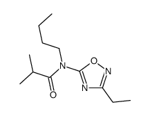 N-butyl-N-(3-ethyl-1,2,4-oxadiazol-5-yl)-2-methylpropanamide Structure
