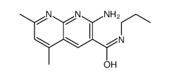 2-amino-5,7-dimethyl-N-propyl-1,8-naphthyridine-3-carboxamide Structure