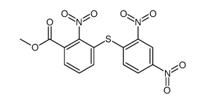 methyl 3-(2,4-dinitrophenyl)sulfanyl-2-nitrobenzoate结构式