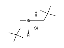 2r,4c-bis-(2,2-dimethyl-propyl)-1,1,3,3-tetramethyl-[1,3]disiletane Structure