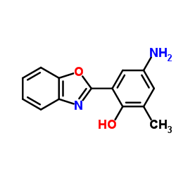 4-AMINO-2-BENZOOXAZOL-2-YL-6-METHYL-PHENOL structure