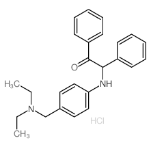2-[[4-(diethylaminomethyl)phenyl]amino]-1,2-diphenyl-ethanone结构式