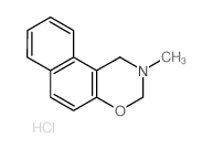 2-methyl-1,3-dihydrobenzo[f][1,3]benzoxazine,hydrochloride Structure