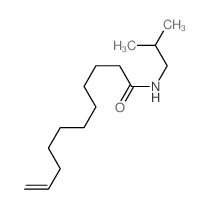 10-Undecenamide,N-(2-methylpropyl)-结构式