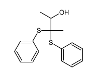 3,3-bis(phenylsulfanyl)butan-2-ol结构式