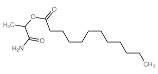 Dodecanoic acid,2-amino-1-methyl-2-oxoethyl ester Structure