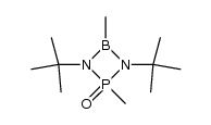 1,3-di-tert-butyl-2,4-dimethyl-1,3,2,4-diazaphosphaboretidine-2-oxide结构式