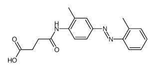3-[4-[(2-Methylphenyl)azo]-2-methylphenylcarbamoyl]propionic acid structure