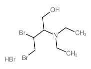 1-Butanol,3,4-dibromo-2-(diethylamino)-, hydrobromide(1:1)结构式