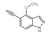 4-甲氧基-1H-吲唑-5-甲腈结构式