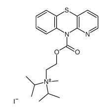 [2-(benzo[b]pyrido[2,3-e][1,4]thiazine-10-carbonyloxy)-ethyl]-diisopropyl-methyl-ammonium, iodide Structure