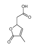 2-(4-methyl-5-oxo-2H-furan-2-yl)acetic acid Structure